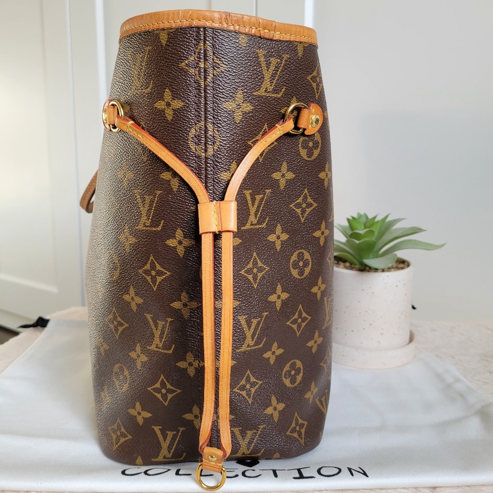 Louis Vuitton Neverfull MM Monogram "PEONY Hot Pink Interior" Tote Bag - Picture 8 of 17